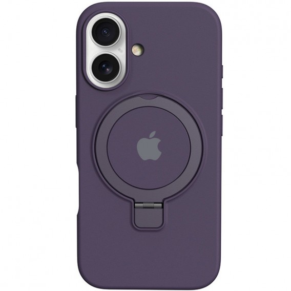 Чохол Silicone Case Full Protective with Ring для Apple iPhone 16 Plus (6.7") Purple