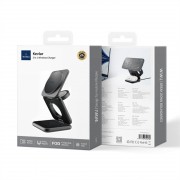 БЗУ WIWU Wi-W035 Mag Go 3 in 1 wireless charger Black