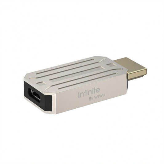 Переходник WIWU Wi-HB004 Infinite USB-C to HDMI Silver - изображение 1