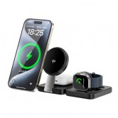 БЗП WIWU Wi-W028 QI2 3 in 1 wireless charger Black БЗП WIWU Wi-W028 QI2 3 in 1 wireless charger Black