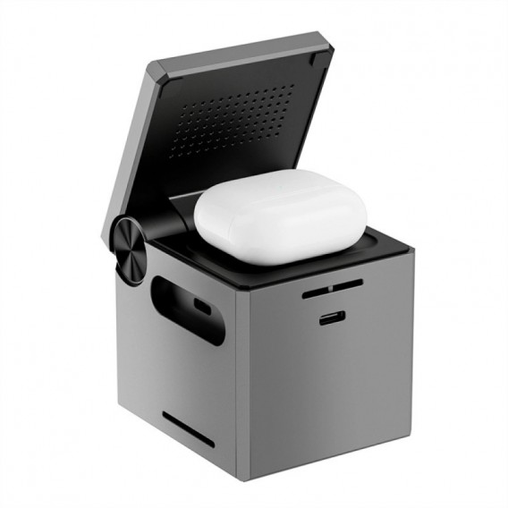 БЗП WIWU Wi-W030 Planeta Trio 3 in 1 Cableless charger Gray