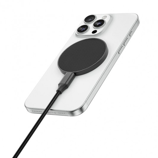 БЗП WIWU Wi-W034 Kevlar Wireless Charger Black - зображення 2 