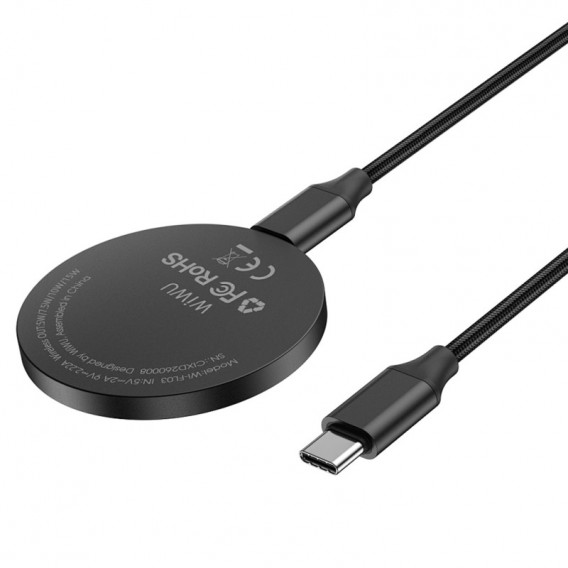 БЗП WIWU Wi-W034 Kevlar Wireless Charger Black