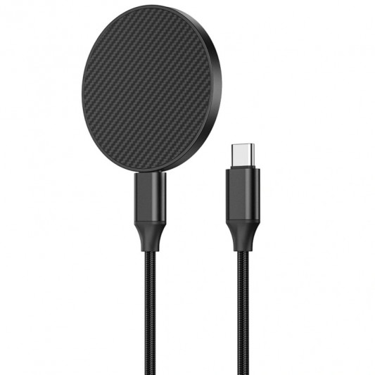 БЗП WIWU Wi-W034 Kevlar Wireless Charger Black - зображення 6 