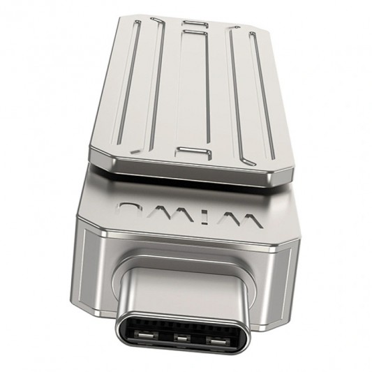 Флеш-драйв USB 3.0 Flash Drive WIWU Wi-FD001 3 in 1 128GB Silver - изображение 5