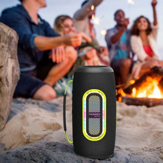 Bluetooth Колонка WIWU H7 Thunder Wireless Portable Speaker Black - зображення 7 