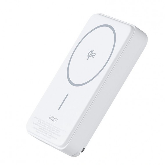 Портативний ЗП Power Bank WIWU Wi-P031 Magnetic з БЗП 30W 10000 mAh White