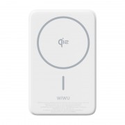 Портативний ЗП Power Bank WIWU Wi-P031 Magnetic з БЗП 30W 10000 mAh White
