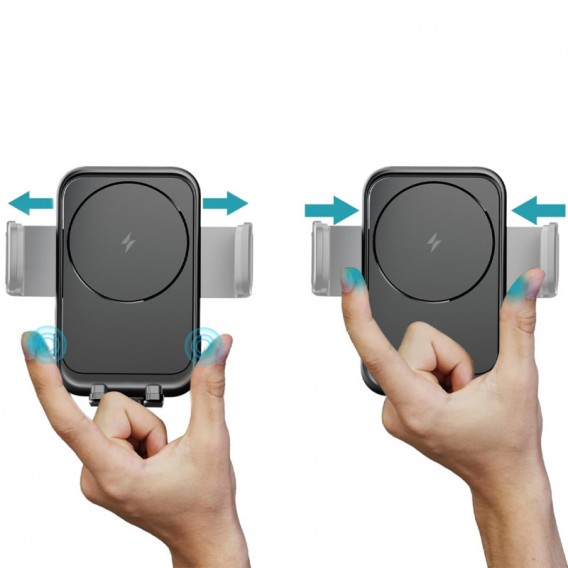 Автодержатель с БЗП WIWU CH-321 15W Black