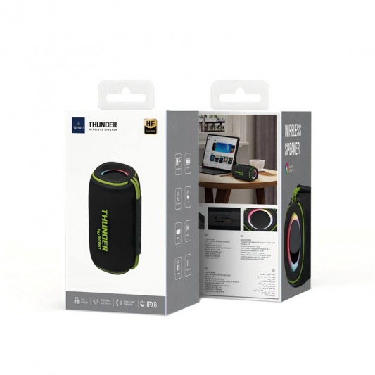 Bluetooth Колонка WIWU H5 Thunder Wireless Portable Speaker Black - зображення 1 