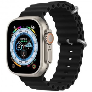Ремінець Ocean Band для Apple Watch 42(ser.1-3)/44/45/46/49mm Чорний / Black Ремінець Ocean Band для Apple Watch 42(ser.1-3)/44/45/46/49mm Чорний / Black