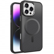 Чехол TPU+PC Carbon Mirage with MagSafe для Apple iPhone 16 Pro (6.3