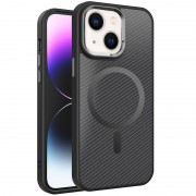 Чехол TPU+PC Carbon Mirage with MagSafe для Apple iPhone 13 / 14 (6.1