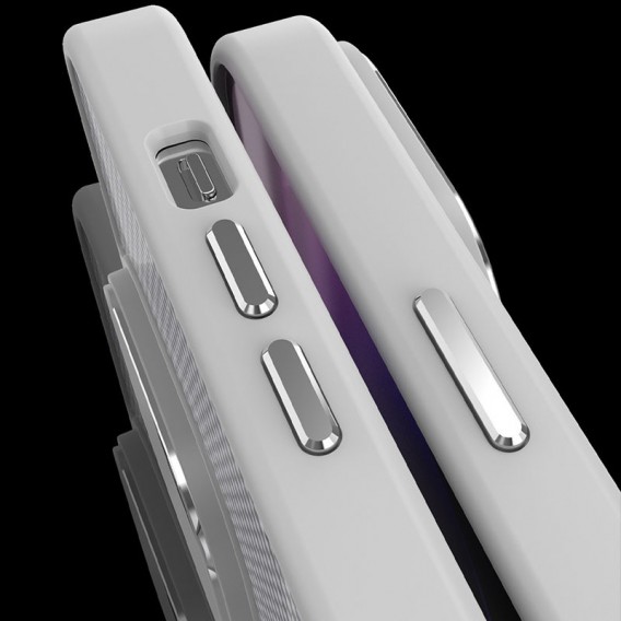 Чохол TPU+PC Carbon Mirage with MagSafe для Apple iPhone 14 Pro Max (6.7") Grey - зображення 4 