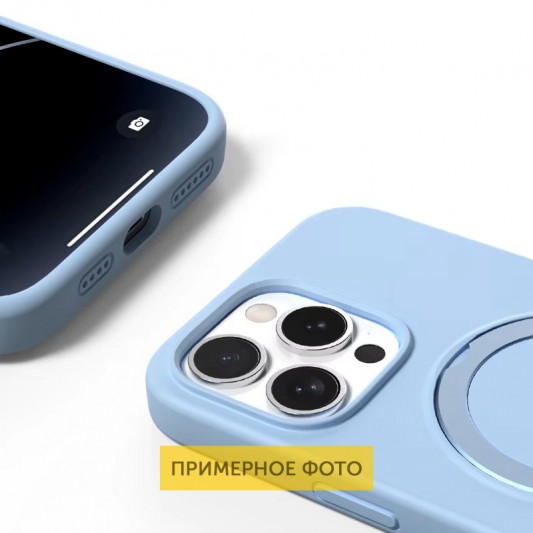 Чохол Silicone Case Full Protective with Ring для Apple iPhone 16e (6.1") Blue - зображення 1 