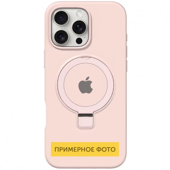 Чохол Silicone Case Full Protective with Ring для Apple iPhone 16e (6.1") Pink