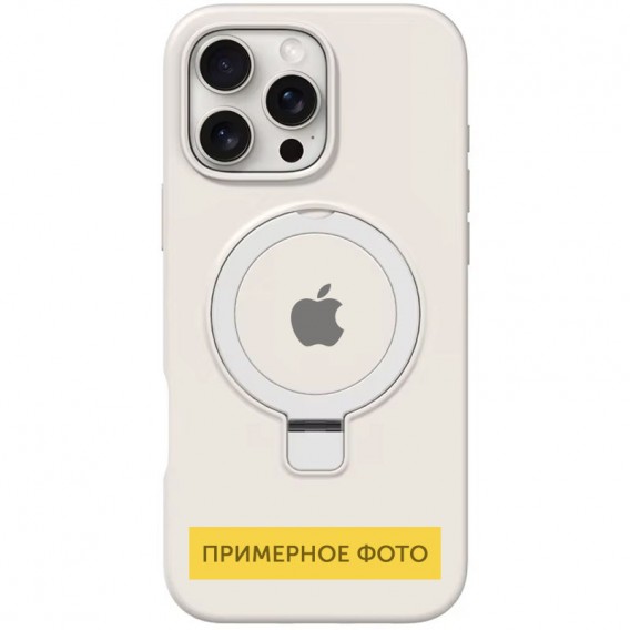 Чохол Silicone Case Full Protective with Ring для Apple iPhone 16e (6.1") White