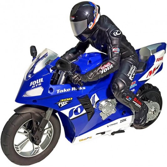 Мотоцикл на радиоуправлении Motorcycle Stunt Drift six-axis Gyroscope, Синий