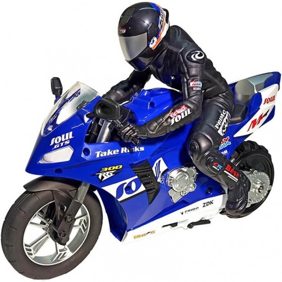Мотоцикл на радиоуправлении Motorcycle Stunt Drift six-axis Gyroscope, Синий