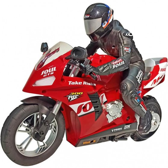 Мотоцикл на радиоуправлении Motorcycle Stunt Drift six-axis Gyroscope, Красный