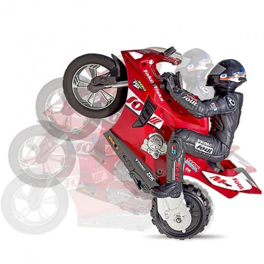 Мотоцикл на радиоуправлении Motorcycle Stunt Drift six-axis Gyroscope, Красный - изображение 7
