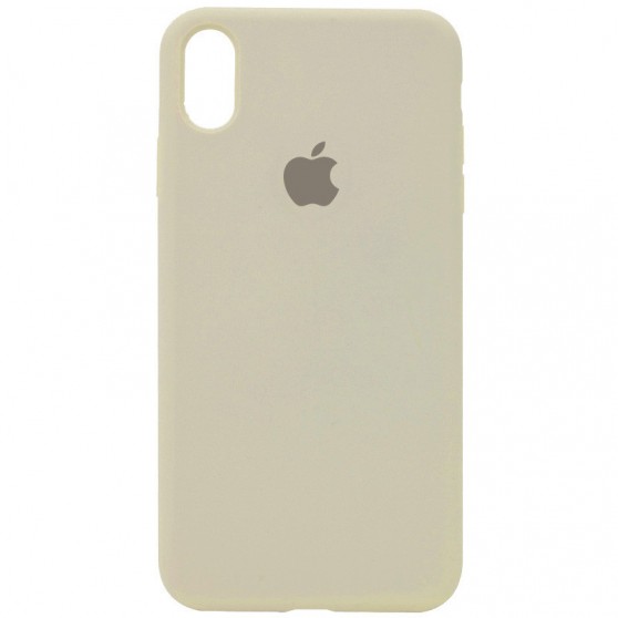 Чехол Silicone Case Full Protective (AA) для Apple iPhone XR (6.1") Бежевый / Antique White