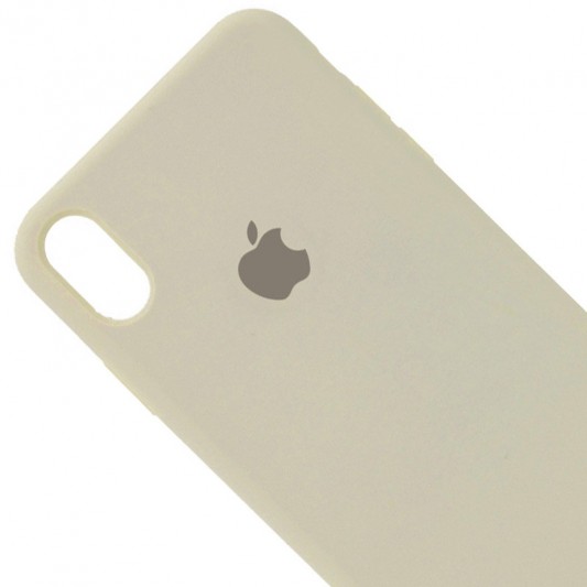 Чохол Silicone Case Full Protective (AA) для Apple iPhone XR (6.1") Бежевий / Antique White - зображення 1 