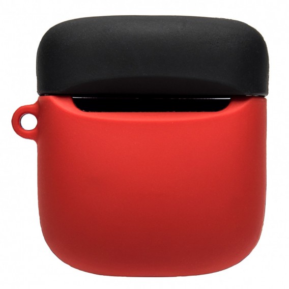 Силіконовий футляр для навушників AirPods + кільце Marvel & DC series (Супермен / Синій)