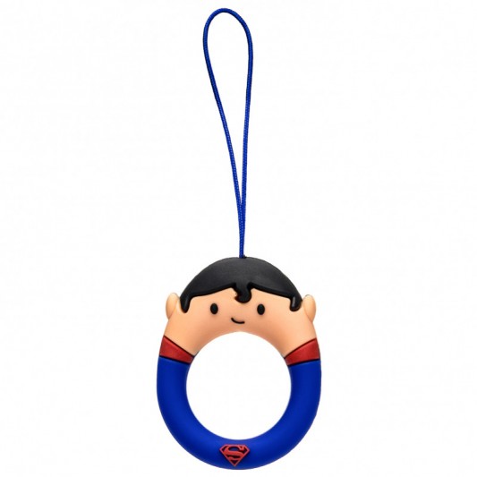 Силиконовый футляр Marvel & DC series для наушников AirPods 1/2 + кольцо Супермен/Синий - изображение 5