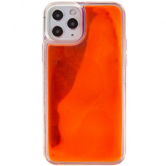 Неоновый чехол Neon Sand glow in the dark для Apple iPhone 11 Pro (5.8") Фиолетовый / Оранжевый - изображение 1