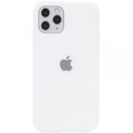 Чехол Silicone Case Full Protective (AA) для Apple iPhone 11 Pro Max (6.5") Белый / White