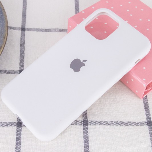 Чохол Silicone Case Full Protective (AA) для Apple iPhone 11 Pro Max (6.5") Білий / White - зображення 1 