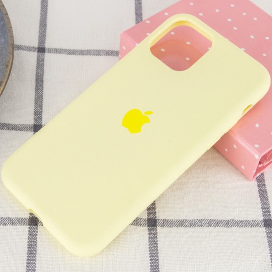 Чохол Silicone Case Full Protective (AA) для Apple iPhone 11 Pro Max (6.5") Жовтий / Mellow Yellow - зображення 1 