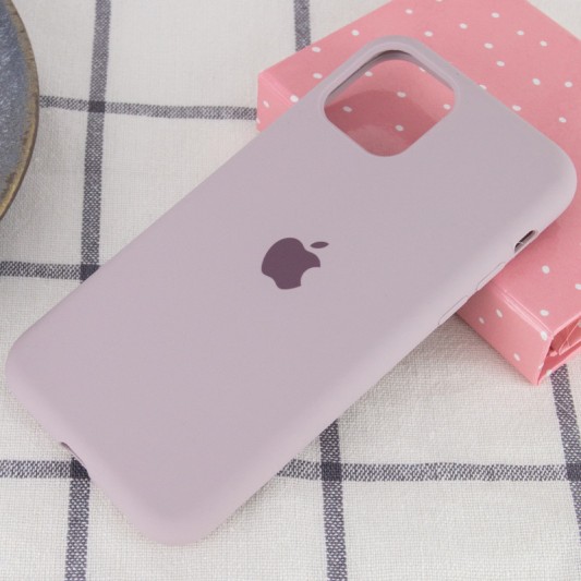 Чохол Silicone Case Full Protective (AA) для Apple iPhone 11 Pro Max (6.5") Сірий / Lavender - зображення 1 