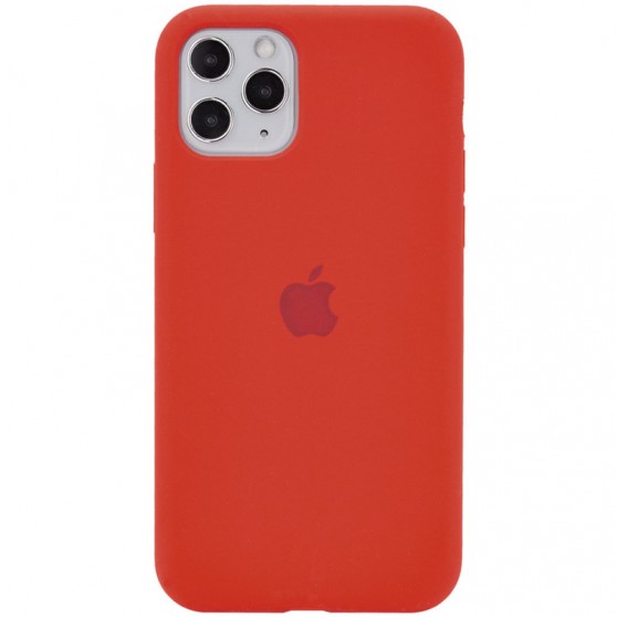 Чехол Silicone Case Full Protective (AA) для Apple iPhone 11 Pro Max (6.5") Красный / Dark Red
