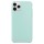 Чехол Silicone Case without Logo (AA) для Apple iPhone 11 Pro (5.8") Голубой / Marine Green