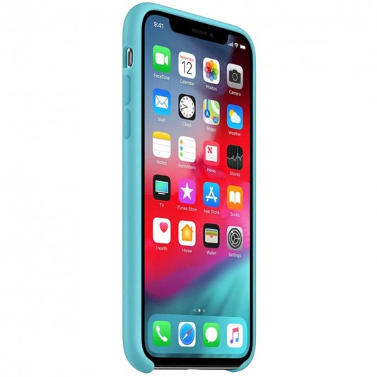 Чехол Silicone Case without Logo (AA) для Apple iPhone 11 Pro (5.8") Голубой / Ice Blue - изображение 2