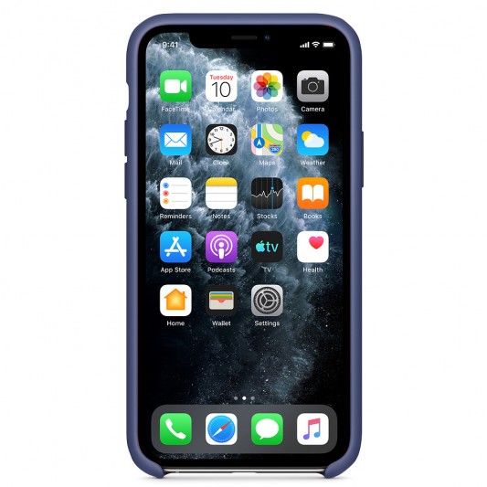 Чехол Silicone Case without Logo (AA) для Apple iPhone 11 Pro (5.8") Синий / Aqua Blue - изображение 1