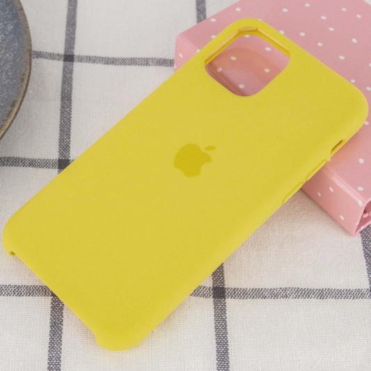 Чехол Silicone Case (AA) для Apple iPhone 11 Pro Max (6.5") Желтый / Yellow - изображение 1