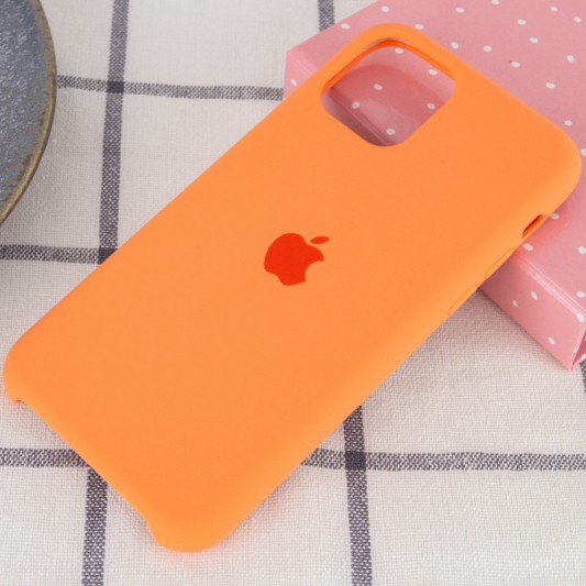 Чехол Silicone Case (AA) для Apple iPhone 11 Pro Max (6.5") Оранжевый / Papaya - изображение 1
