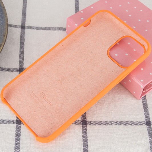 Чехол Silicone Case (AA) для Apple iPhone 11 Pro Max (6.5") Оранжевый / Papaya - изображение 2