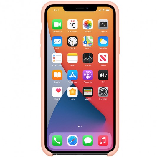Чехол Silicone Case (AA) для Apple iPhone 11 Pro Max (6.5") Оранжевый / Grapefruit - изображение 1