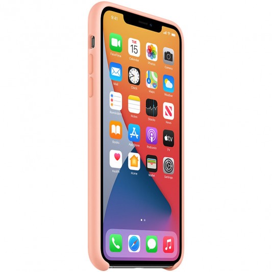Чехол Silicone Case (AA) для Apple iPhone 11 Pro Max (6.5") Оранжевый / Grapefruit - изображение 2