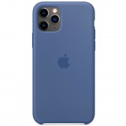 Чехол Silicone case (AAA) для Apple iPhone 11 Pro Max (6.5") Синий / Linen Blue