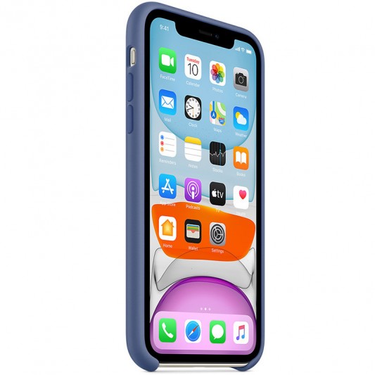 Чехол Silicone case (AAA) для Apple iPhone 11 Pro Max (6.5") Синий / Linen Blue - изображение 1