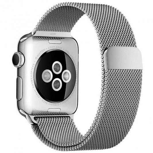 Ремінець Milanese Loop Design для Apple Watch 42(ser.1-3)/44/45/46/49mm Срібний - зображення 1 