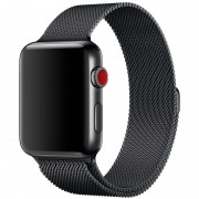 Ремешок Milanese Loop Design для Apple Watch 42(ser.1-3)/44/45/46/49mm Черный