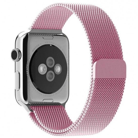 Ремінець Milanese Loop Design для Apple Watch 38/40/41/42mm(ser.10) Rose Pink