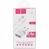 Блок живлення Hoco C12 Charger + Cable (Micro) 2.4A 2USB Білий