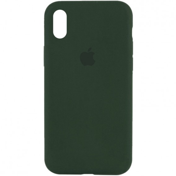 Чохол Silicone Case Full Protective (AA) для Apple iPhone X / XS (5.8") Зелений / Cyprus Green